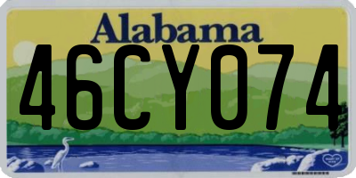 AL license plate 46CY074
