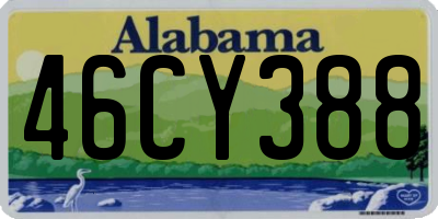 AL license plate 46CY388