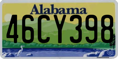 AL license plate 46CY398
