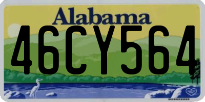 AL license plate 46CY564