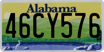 AL license plate 46CY576