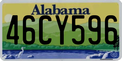 AL license plate 46CY596