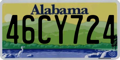 AL license plate 46CY724