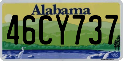 AL license plate 46CY737