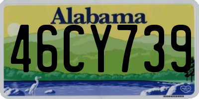 AL license plate 46CY739