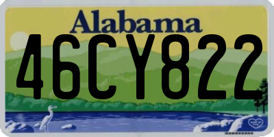 AL license plate 46CY822