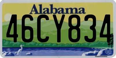 AL license plate 46CY834