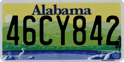 AL license plate 46CY842