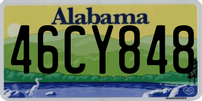 AL license plate 46CY848