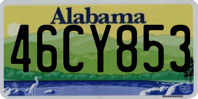 AL license plate 46CY853