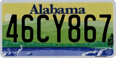 AL license plate 46CY867