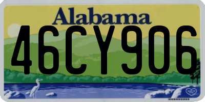 AL license plate 46CY906