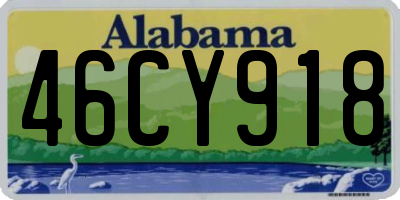 AL license plate 46CY918