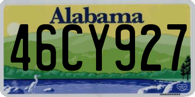 AL license plate 46CY927