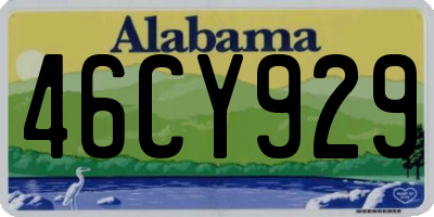 AL license plate 46CY929