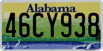 AL license plate 46CY938