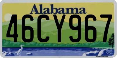 AL license plate 46CY967