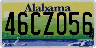 AL license plate 46CZ056