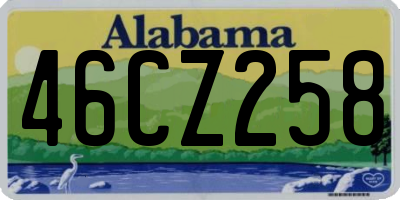 AL license plate 46CZ258