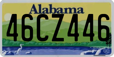 AL license plate 46CZ446