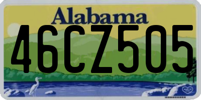 AL license plate 46CZ505