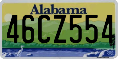 AL license plate 46CZ554
