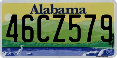 AL license plate 46CZ579