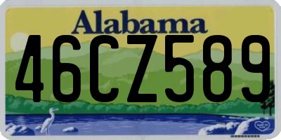AL license plate 46CZ589