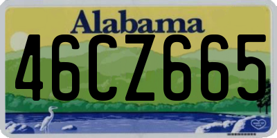 AL license plate 46CZ665
