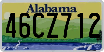 AL license plate 46CZ712