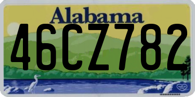 AL license plate 46CZ782