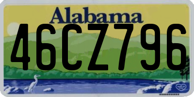 AL license plate 46CZ796