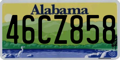 AL license plate 46CZ858