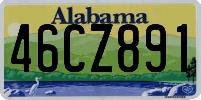 AL license plate 46CZ891