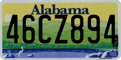 AL license plate 46CZ894