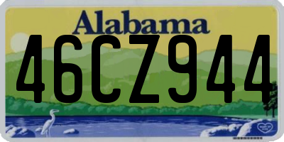 AL license plate 46CZ944