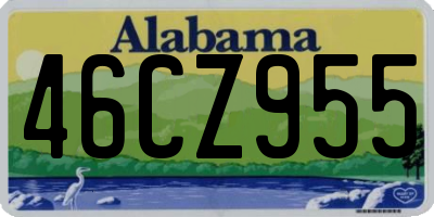 AL license plate 46CZ955