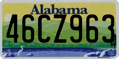AL license plate 46CZ963