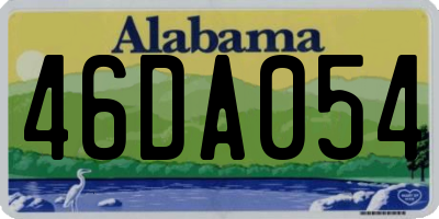 AL license plate 46DA054