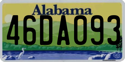 AL license plate 46DA093
