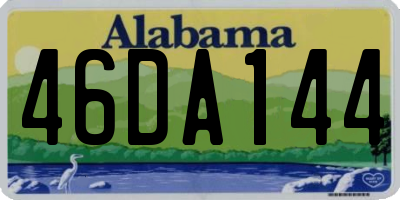 AL license plate 46DA144