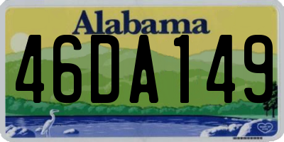 AL license plate 46DA149