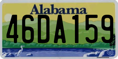 AL license plate 46DA159