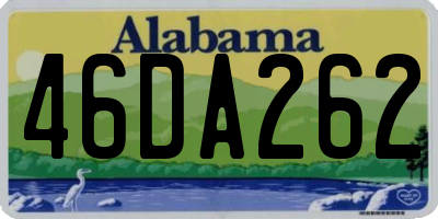 AL license plate 46DA262