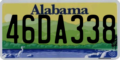AL license plate 46DA338