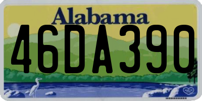 AL license plate 46DA390