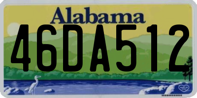 AL license plate 46DA512