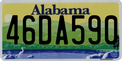 AL license plate 46DA590