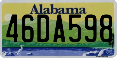 AL license plate 46DA598