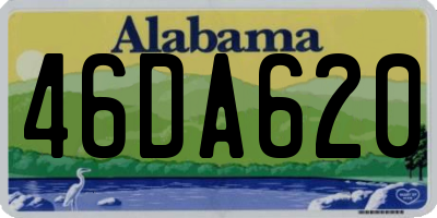 AL license plate 46DA620